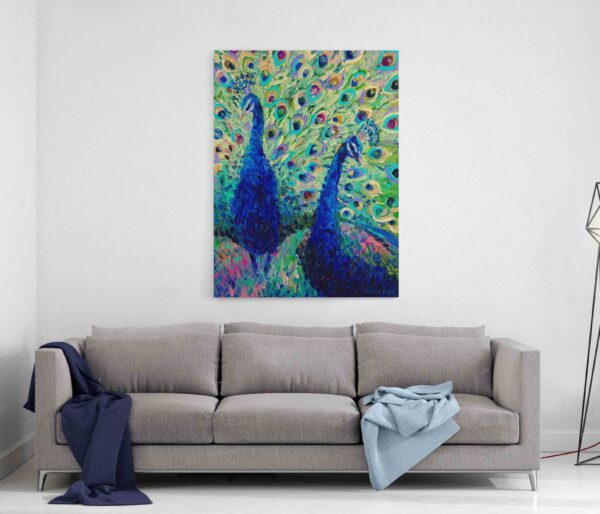 Картина на холсте peacocks