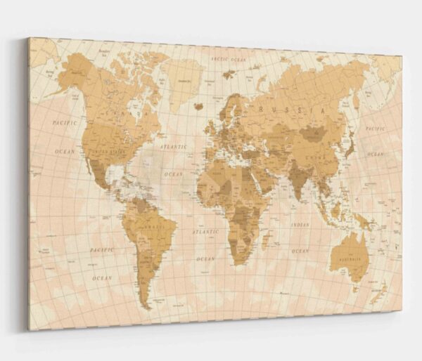 Картина на холсте world map