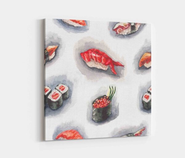 Картина на полотні watercolor sushi