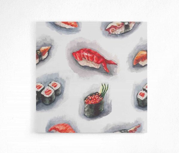 Картина на холсте watercolor sushi