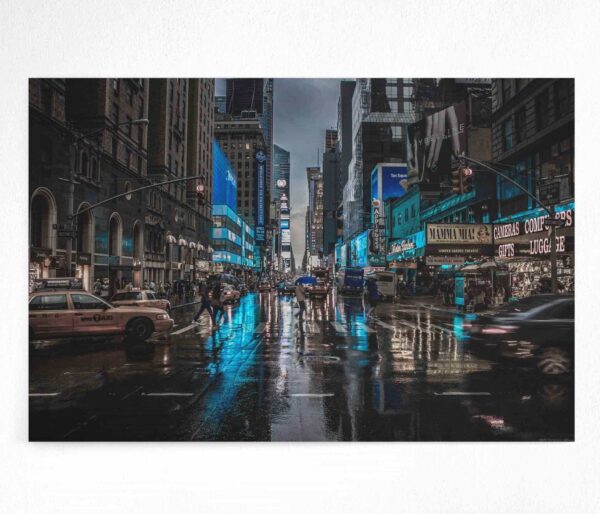 Картина на полотні rainy street