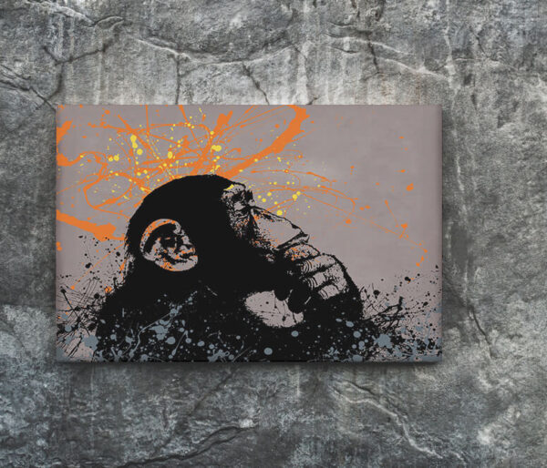 Картина на холсте monkey thinking 2