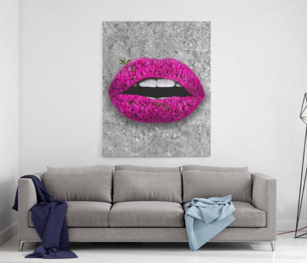 Картина на холсте Rosy Stone Lips