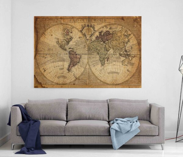 Картина на холсте map of the world