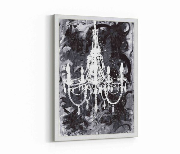 Картина на холсте chandelier black